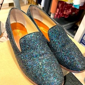 Matt Bernson Gitanes loafer in iris glitter